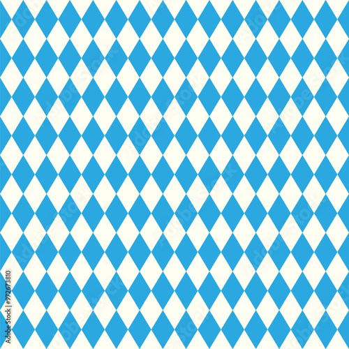 Oktoberfest design on white background. German  celebration abstract fabric Oktoberfest blue background. Bavarian  Oktoberfest blue background banner Seamless  pattern .