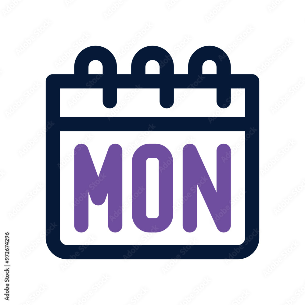 monday icon. vector dual tone icon for your website, mobile, presentation, and logo design. monday icon. vector dual tone icon for your website, mobile, presentation, and logo design.