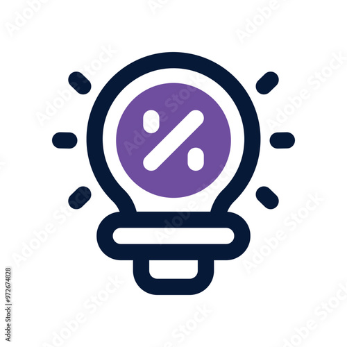 idea icon. vector dual tone icon for your website, mobile, presentation, and logo design.