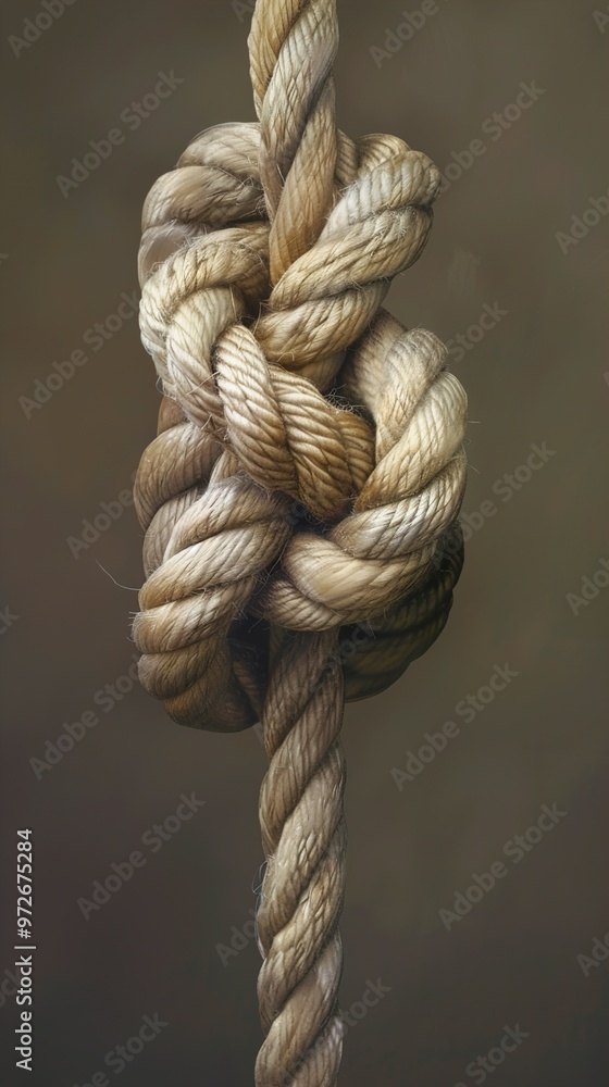 Close Up of a Nautical Rope Knot Close Up of a Nautical Rope Knot