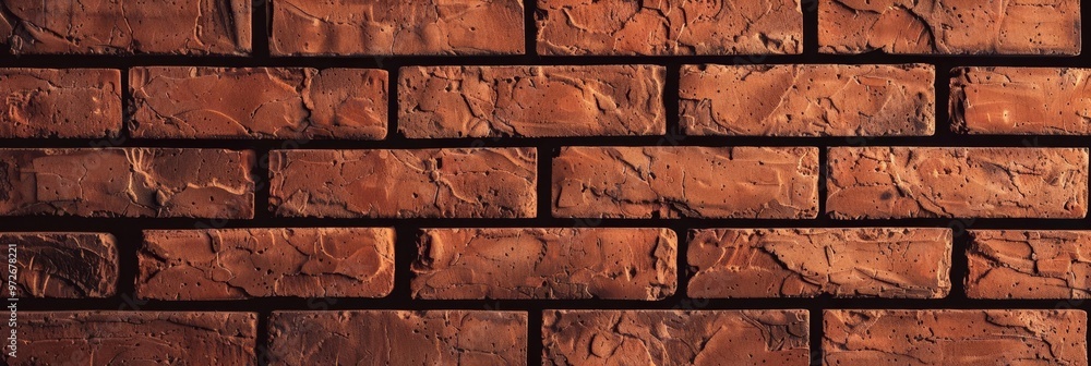 Fototapeta premium Red brick wall texture background