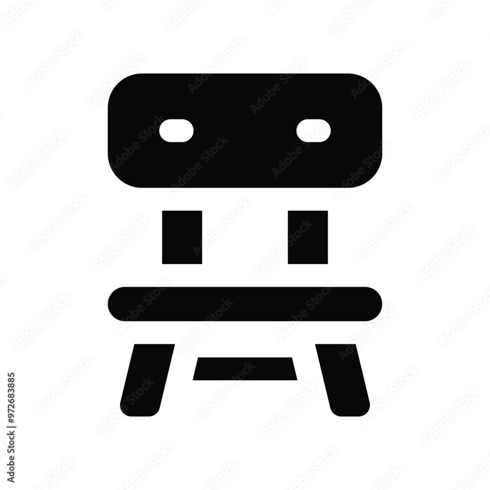 chair icon. vector glyph icon for your website, mobile, presentation, and logo design. chair icon. vector glyph icon for your website, mobile, presentation, and logo design.