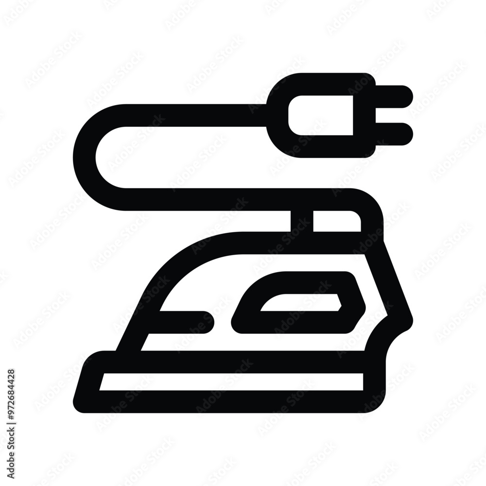 iron icon. vector line icon for your website, mobile, presentation, and logo design. iron icon. vector line icon for your website, mobile, presentation, and logo design.
