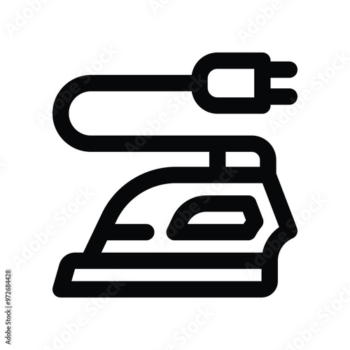 iron icon. vector line icon for your website, mobile, presentation, and logo design.