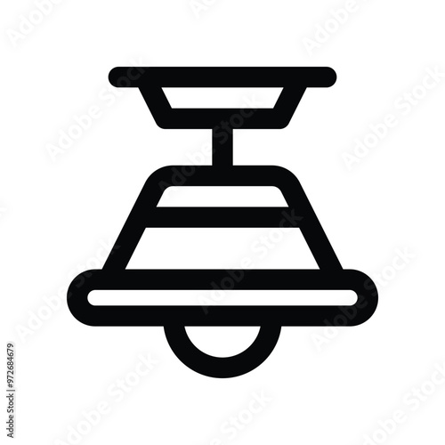 lamp icon. vector line icon for your website, mobile, presentation, and logo design.