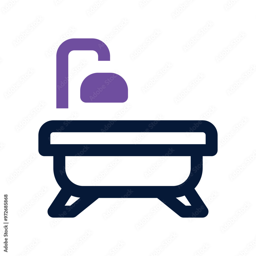 bathtub icon. vector dual tone icon for your website, mobile, presentation, and logo design. bathtub icon. vector dual tone icon for your website, mobile, presentation, and logo design.