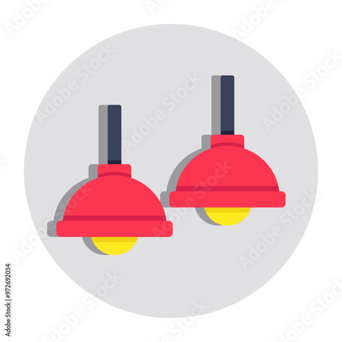 A modern design icon of ceiling lamp