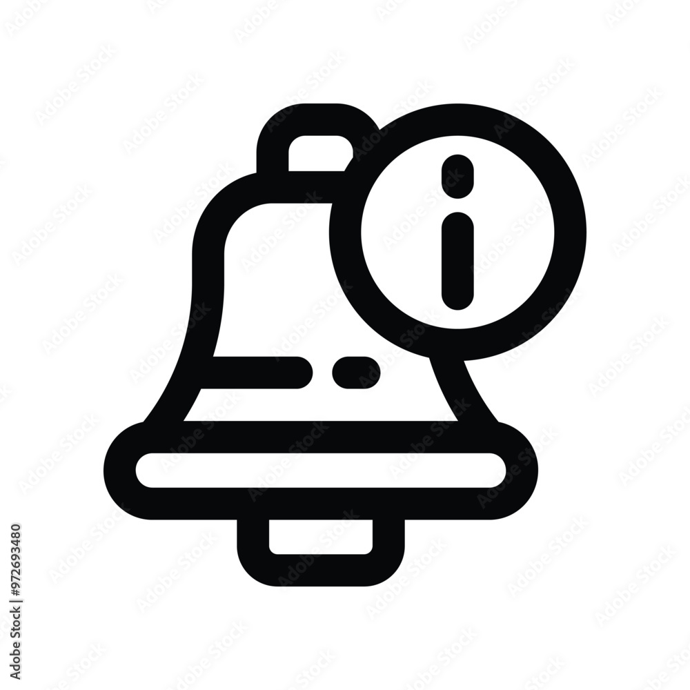 notification icon. vector line icon for your website, mobile, presentation, and logo design.