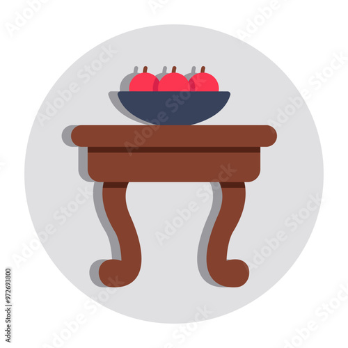 Premium download icon of fruit table