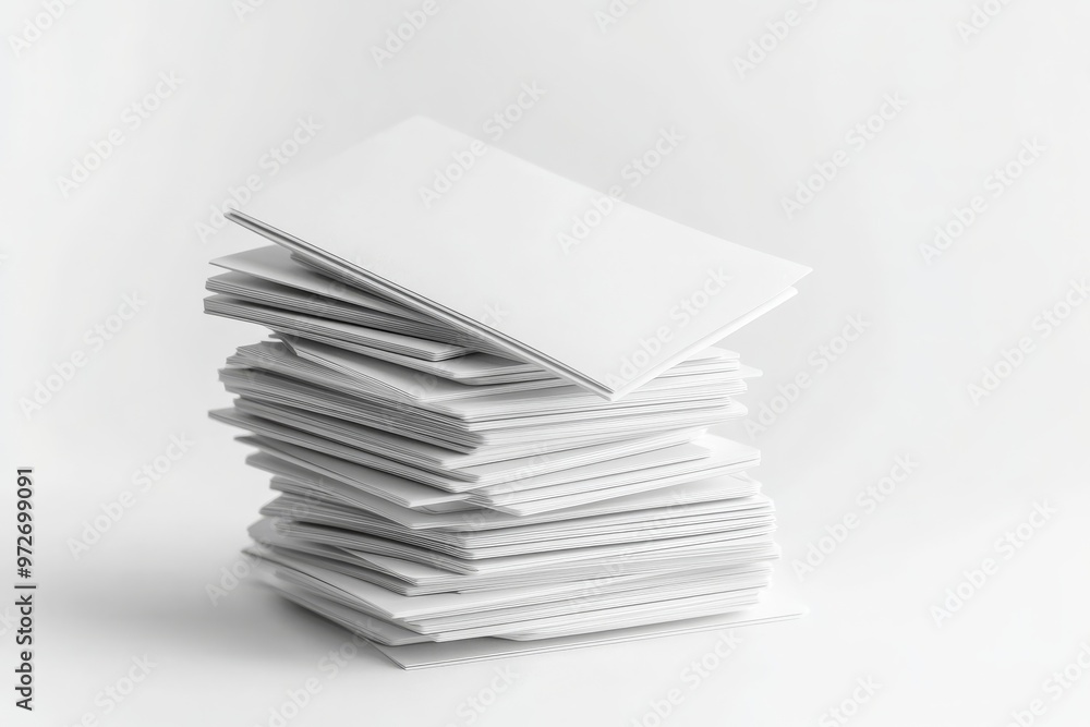 A Stack of Blank Business Cards A Stack of Blank Business Cards