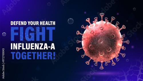 Influenza A Virus-Join the Fight and Protect Your Health-Vector Design photo