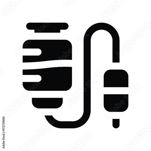 transfusion icon. vector glyph icon for your website, mobile, presentation, and logo design.