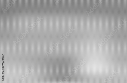 Ribbed glass vector glossy frame. Gradient overlay effect for transparent plastic texture. Abstract corrugated striped matte plexiglass background.