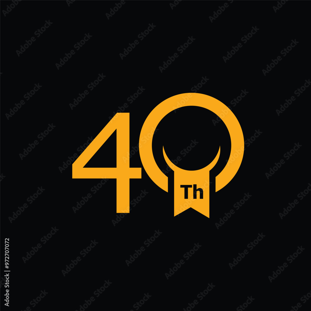 Simple Anniversary Number Design Collection Gold Simple Anniversary Number Design Collection Gold