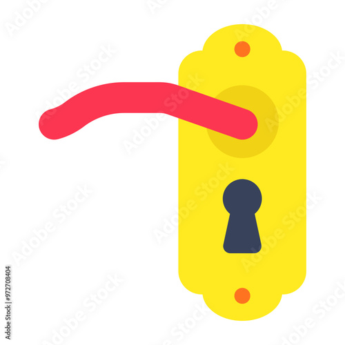 Unique design icon of door lock