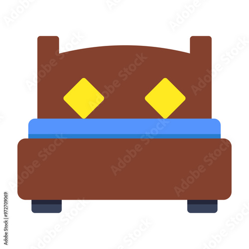 Premium download icon of bed