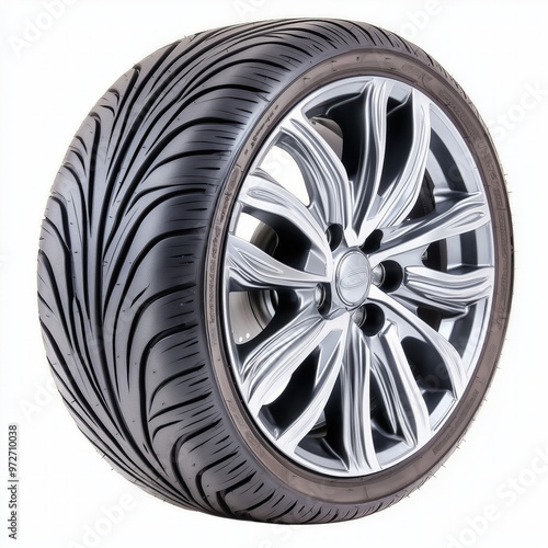 Motorcycle Tyre Isolated