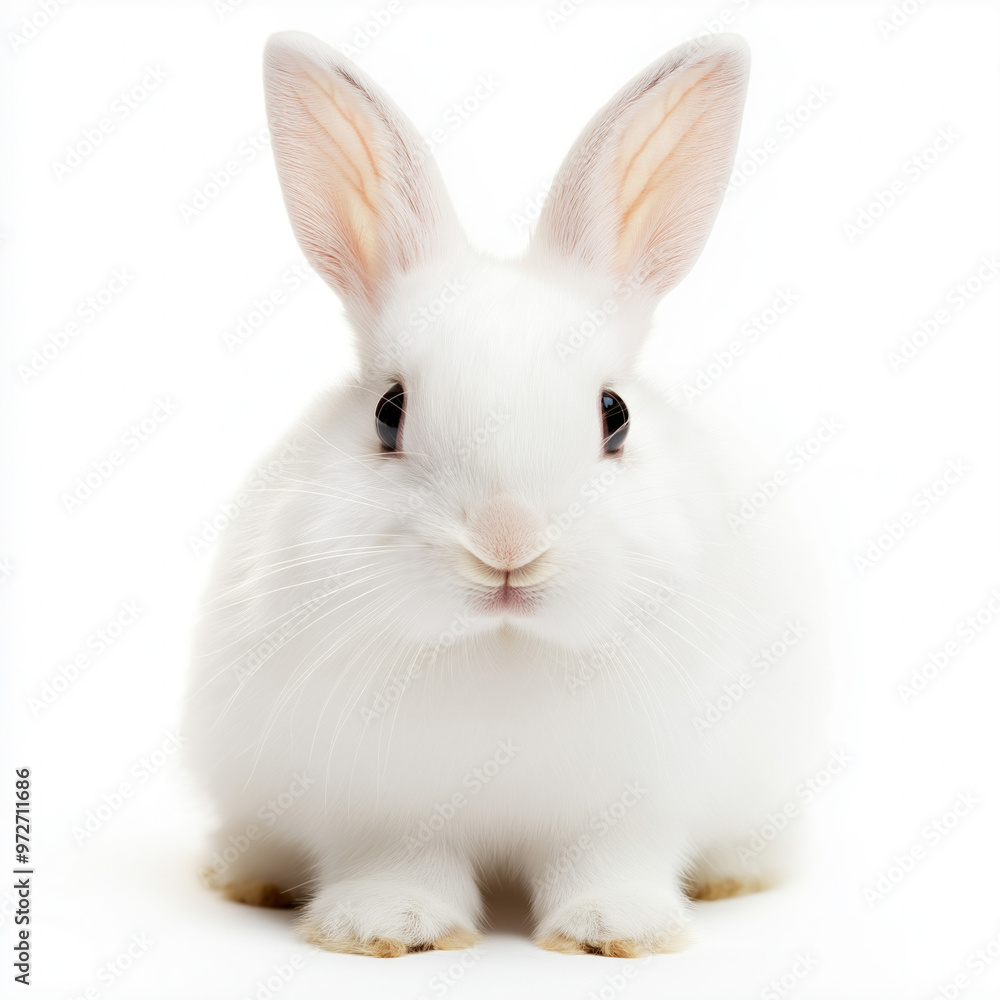 Obraz premium Snow Rabbit Isolated