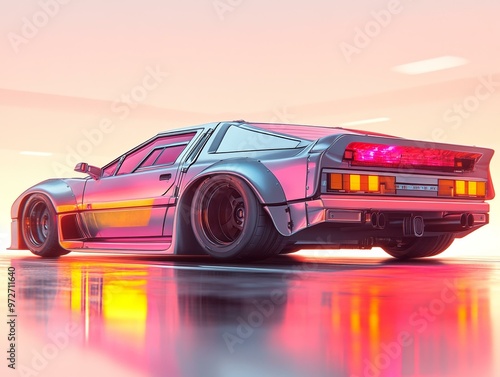 Futuristic Race Car | High-Speed Driving Experience