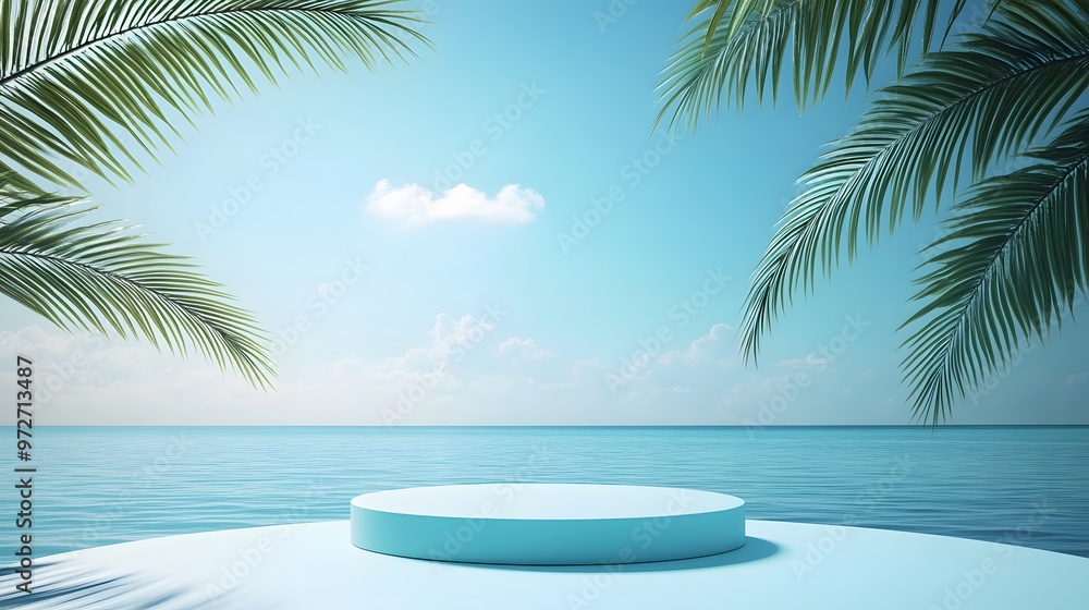 Fototapeta premium circle base on the beach