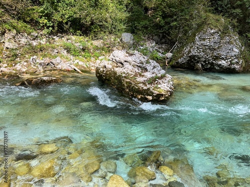 Natural monument Koritnica gorge, Bovec (Triglav National Park, Slovenia) - Koritnica-Schlucht und Naturdenkmal Tröge Kluze (Triglav-Nationalpark) - Naravni spomenik Soteska Koritnice in Klužka korita photo