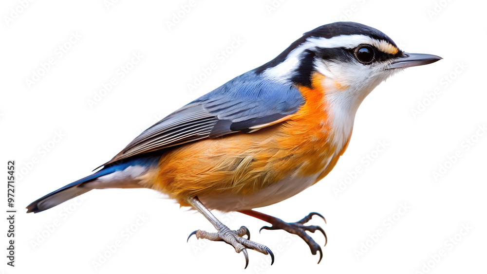 Vibrant Varied Tit Bird, Detailed and Colorful, Perched and Isolated on transparent background Vibrant Varied Tit Bird, Detailed and Colorful, Perched and Isolated on transparent background