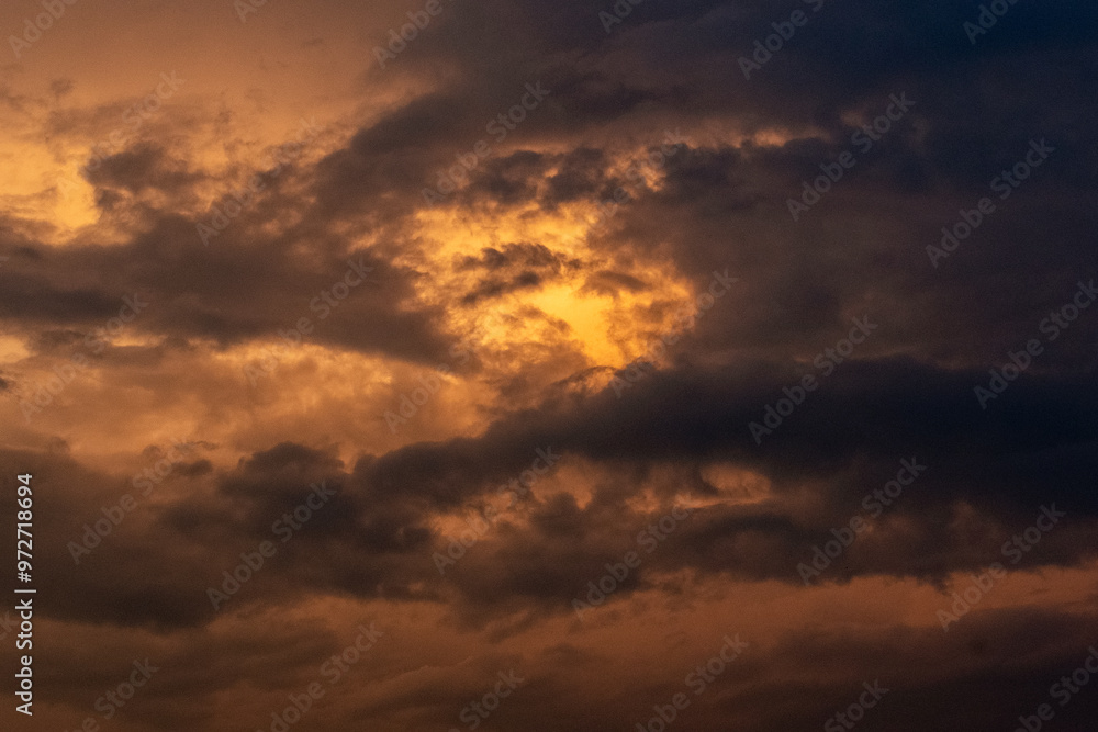 Avalon, New Jersey - Clouds and sky forming a dramatic cloudscape at sunset Avalon, New Jersey - Clouds and sky forming a dramatic cloudscape at sunset