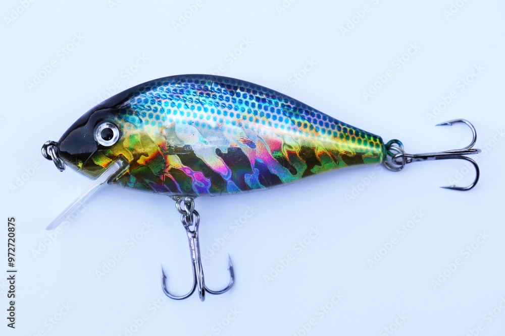 Fotografie professional fishing wobbler tool on a white background