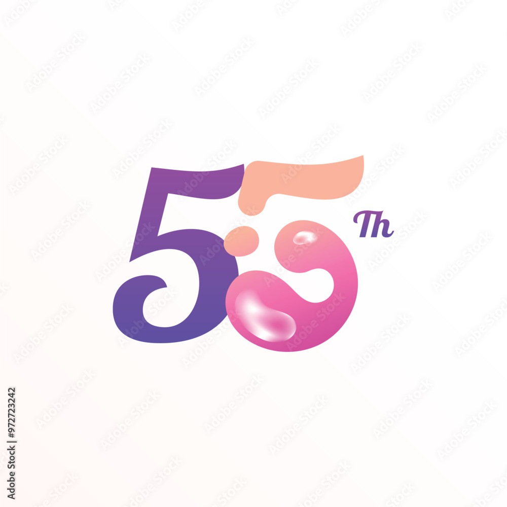 Colorful Anniversary Number Design Collection Colorful Anniversary Number Design Collection