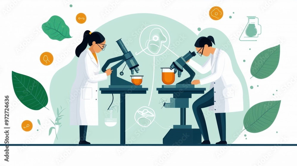 Vet examining exotic animals, reptiles and birds, specialized care, flat design illustration Vet examining exotic animals, reptiles and birds, specialized care, flat design illustration