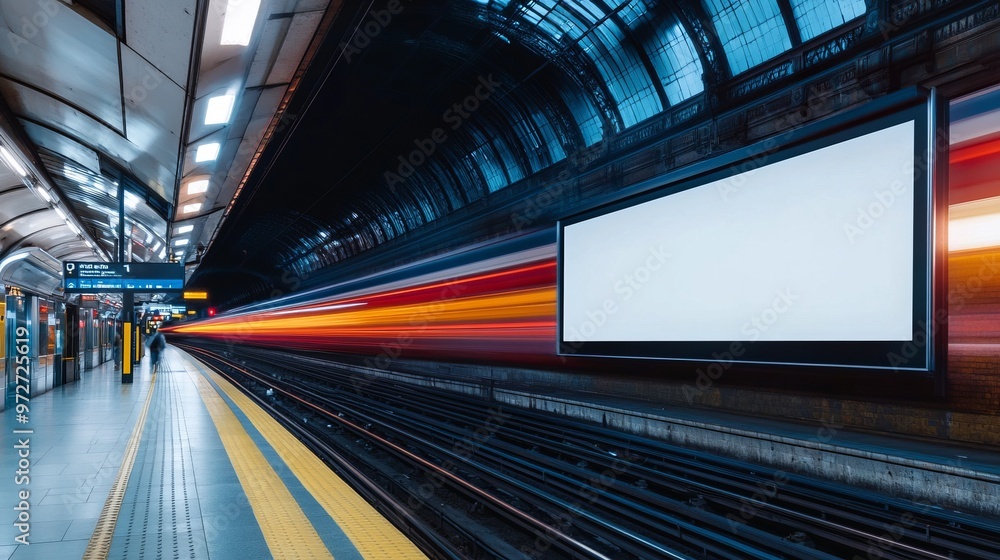 Fotografie Billboard on Victoria Station Mockup