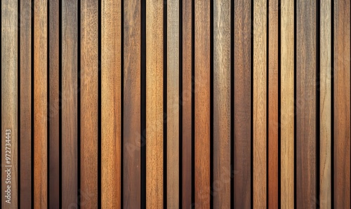 Close-up of a wooden wall, featuring vertical planks with natural wood grain and color variations.