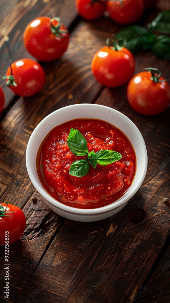 white bowl with tomato paste white bowl with tomato paste