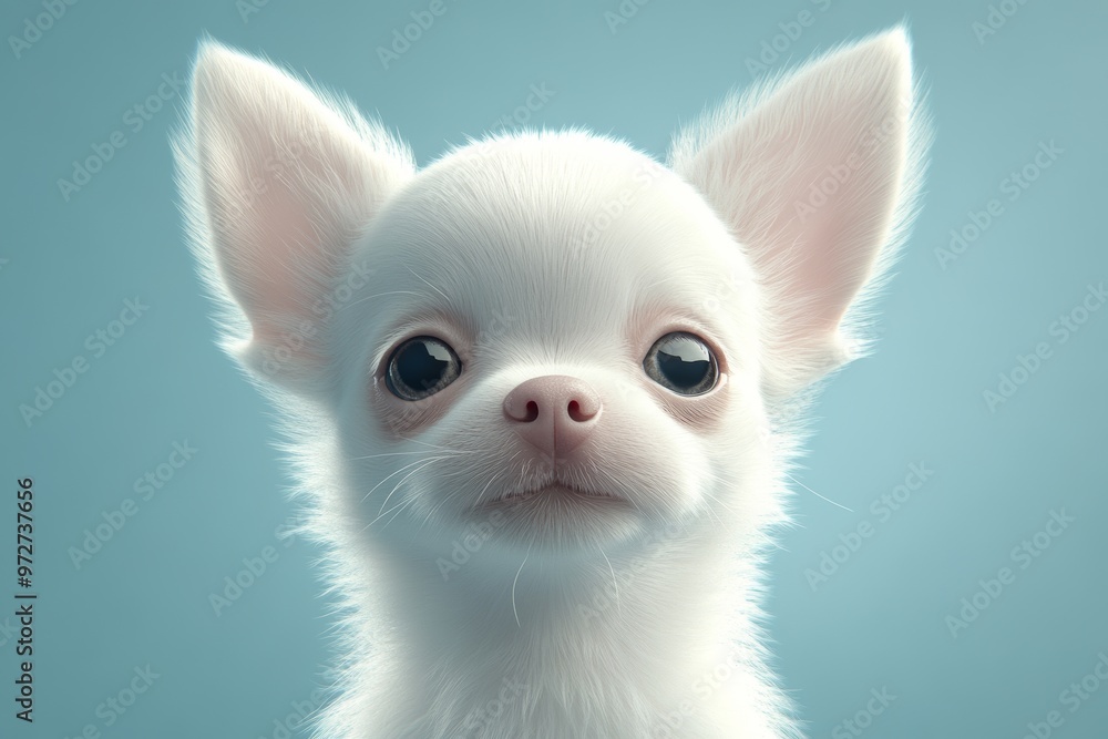 An adorable 3D chihuahua on a pastel background. An adorable 3D chihuahua on a pastel background.