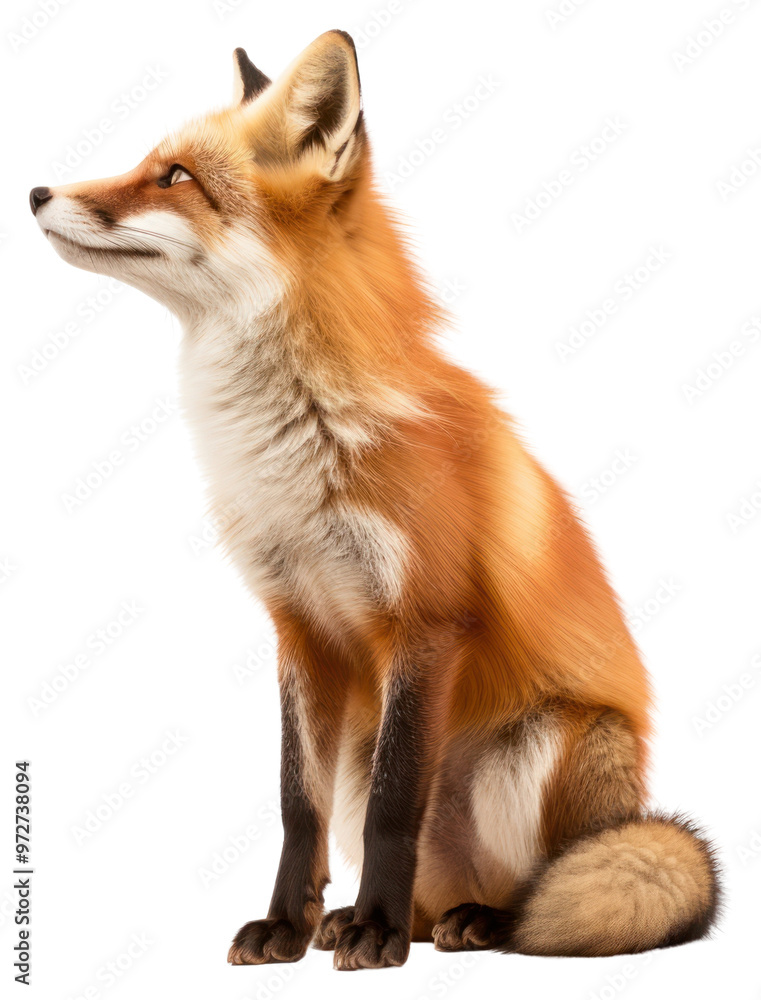 Obraz premium PNG A full body Red fox wildlife animal mammal.
