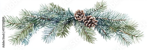 Wallpaper Mural Seamless winter border illustration. Christmas decoration design template. Torontodigital.ca