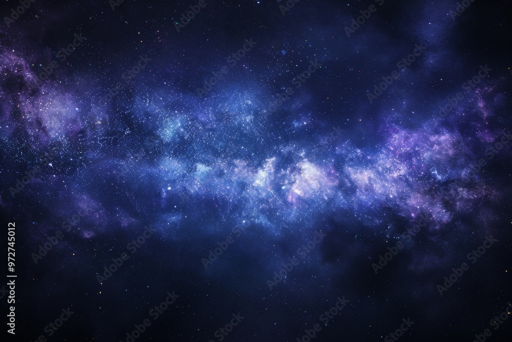 Fototapeta premium Celestial Beauty A Breathtaking View of the Milky Way Galaxy with Swirling Dust and Stars