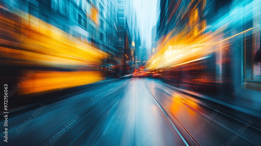 Abstract Speed Blur Photo Effect Template Abstract Speed Blur Photo Effect Template