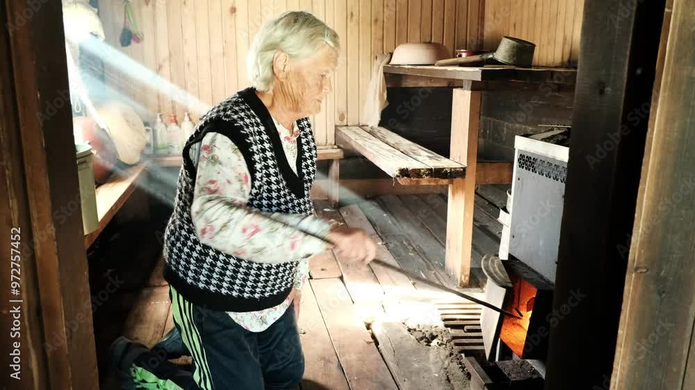 Elderly Woman in Traditional Home Setting Capturing a Moment of Peace Elderly Woman in Traditional Home Setting Capturing a Moment of Peace