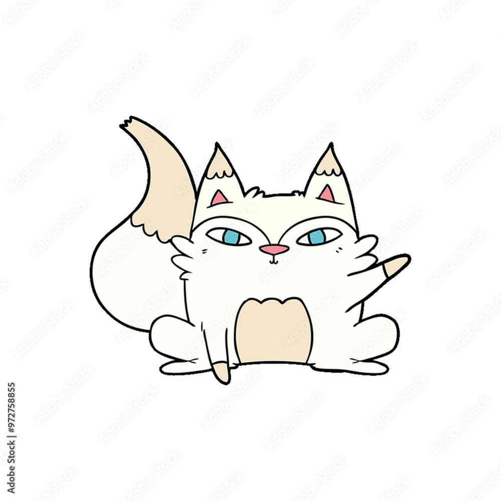 cartoon arctic fox cartoon arctic fox