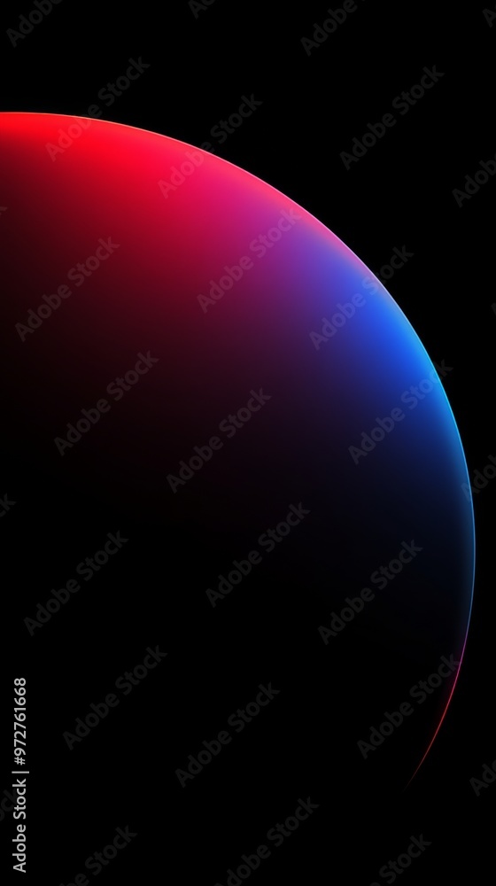 Vibrant gradient curve against a black background showcasing a blend of red and blue hues in a sleek, modern design Vibrant gradient curve against a black background showcasing a blend of red and blue hues in a sleek, modern design