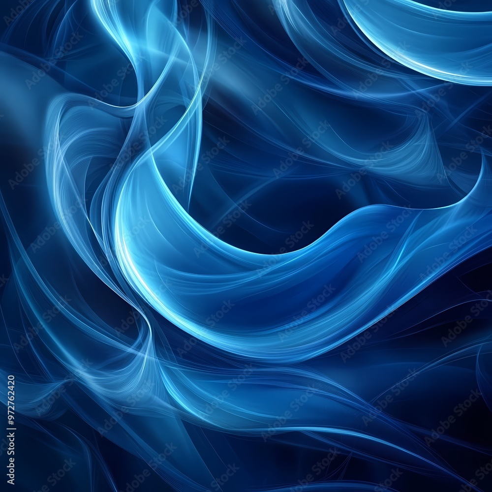 Abstract Blue Swirling Background Abstract Blue Swirling Background