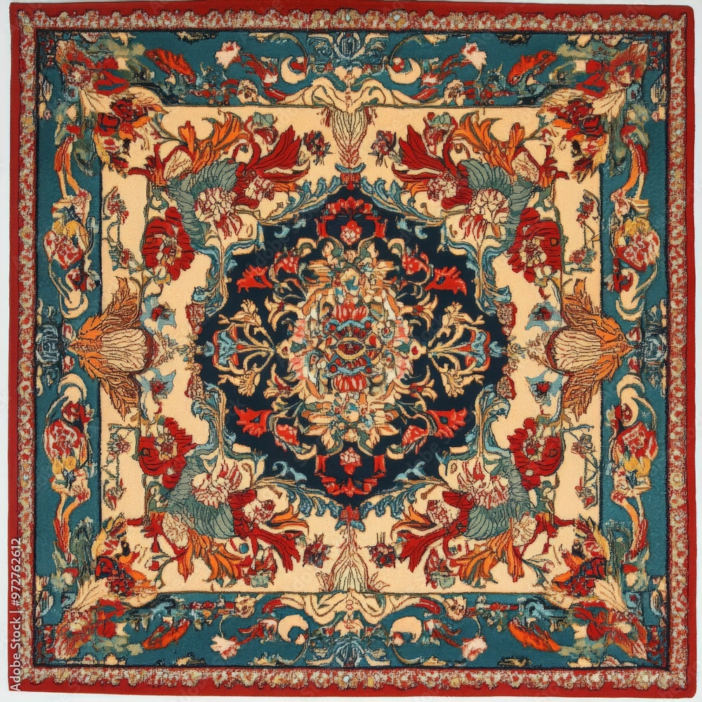 Naklejka premium vintage wall carpet
