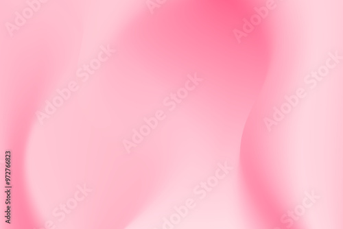 Pink blur curvy gradient background, with smooth light color gradation, abstract liquid texture wallpaper with copy space. Aesthetic fluid flow backdrop for presentation, poster, product display