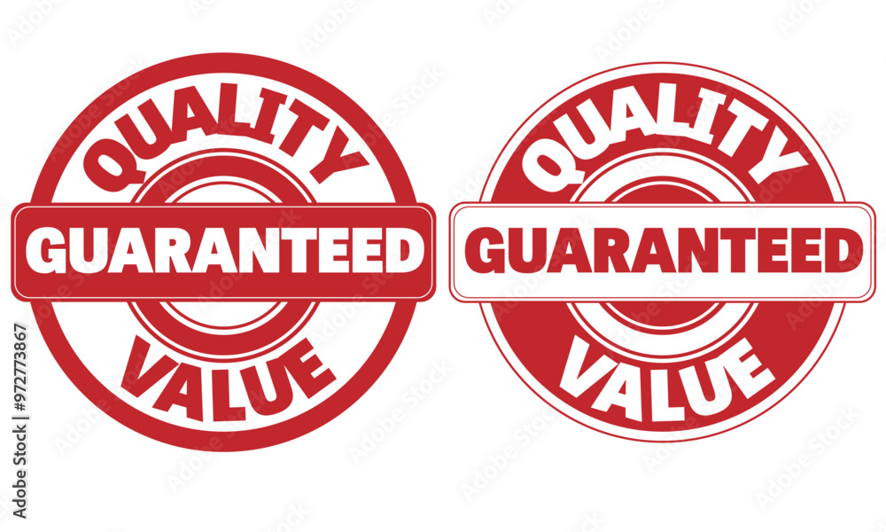 Quality and Value Guaranteed product review or Rubber Stamp sign isolated on a transparent background Quality and Value Guaranteed product review or Rubber Stamp sign isolated on a transparent background