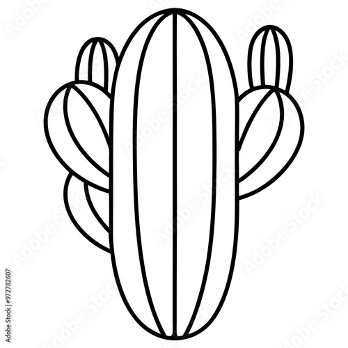 cactus repeat outline coloring book page line art drawing