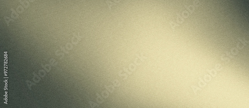 Gray beige green grainy gradient background with blazing  light yellowish-white and noise texture effect banner in the background
