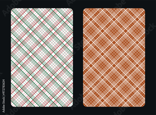 The reverse side of a playing card - back side reverse of playing cards pattern vector 30