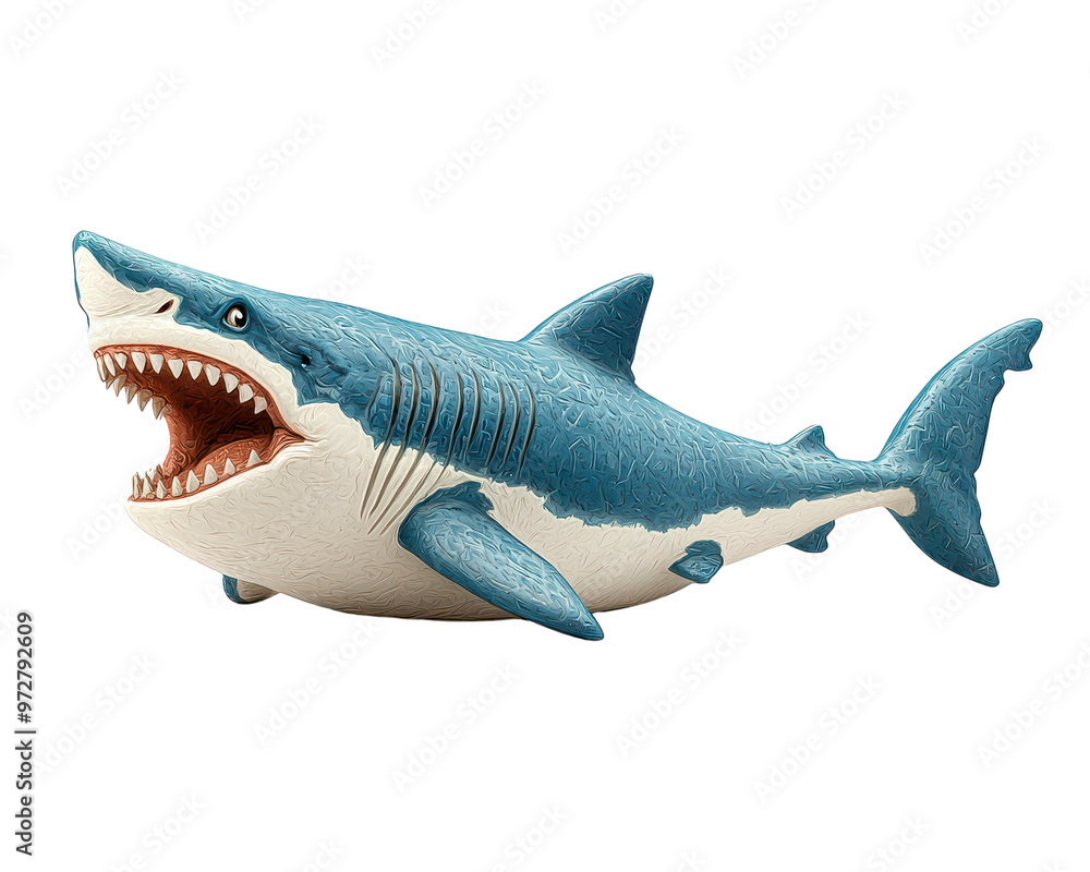 A detailed shark model showcasing vibrant colors and realistic features, perfect for educational purposes and marine life enthusiasts. A detailed shark model showcasing vibrant colors and realistic features, perfect for educational purposes and marine life enthusiasts.
