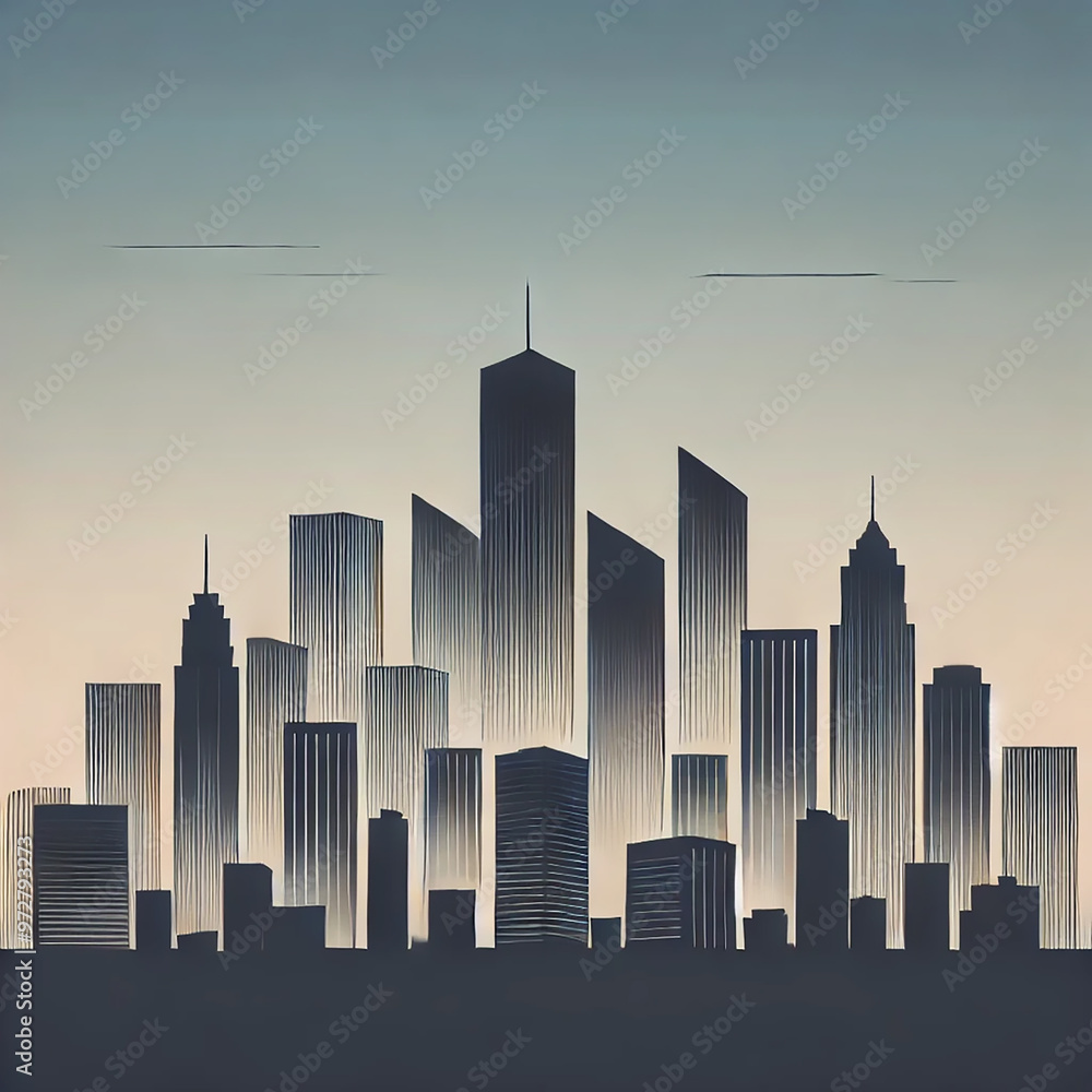 Obraz premium architectural cityscape